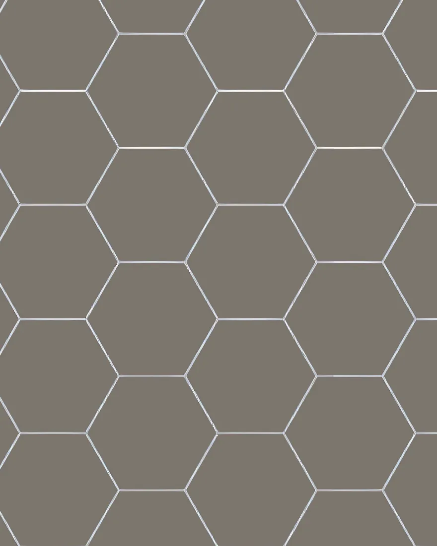 Klinker - Hexagon 15 x 15 cm mörkgrå