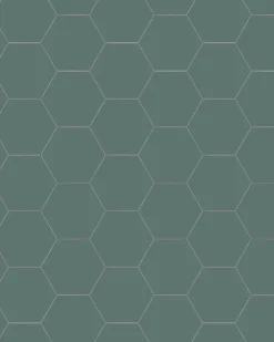 Klinker - Hexagon 10 x 10 cm mörkgrön