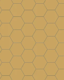Klinker - Hexagon 10 x 10 cm ockragul