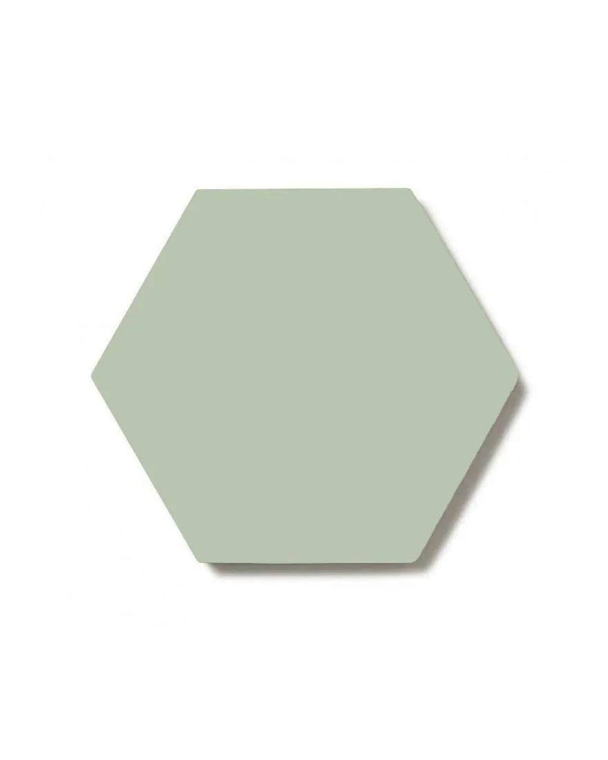 Klinker - Hexagon 10 x 10 cm pistasch