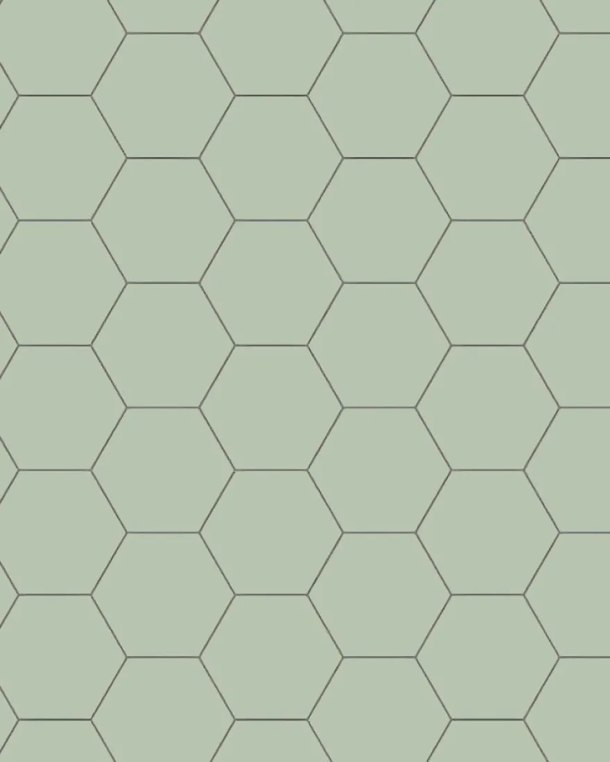 Klinker - Hexagon 10 x 10 cm pistasch