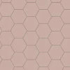 Klinker - Hexagon 10 x 10 cm rosa