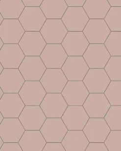 Klinker - Hexagon 10 x 10 cm rosa