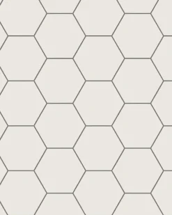 Klinker - Hexagon 15 x 15 cm vit