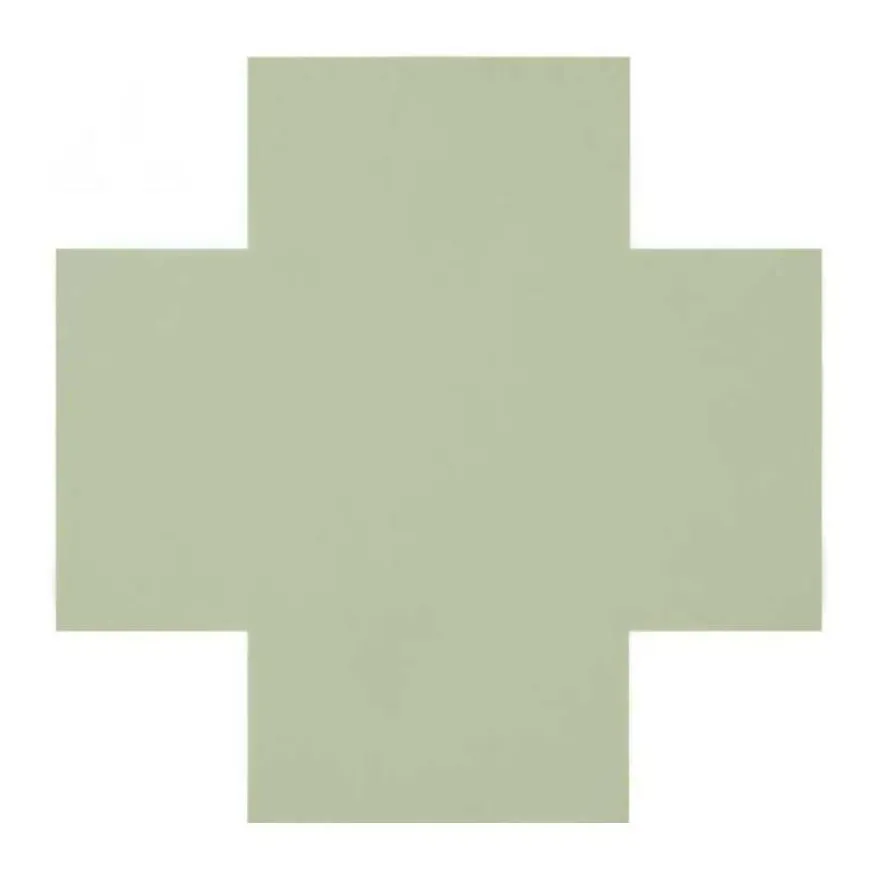 Klinker - Kors 7 x 7 cm pistasch