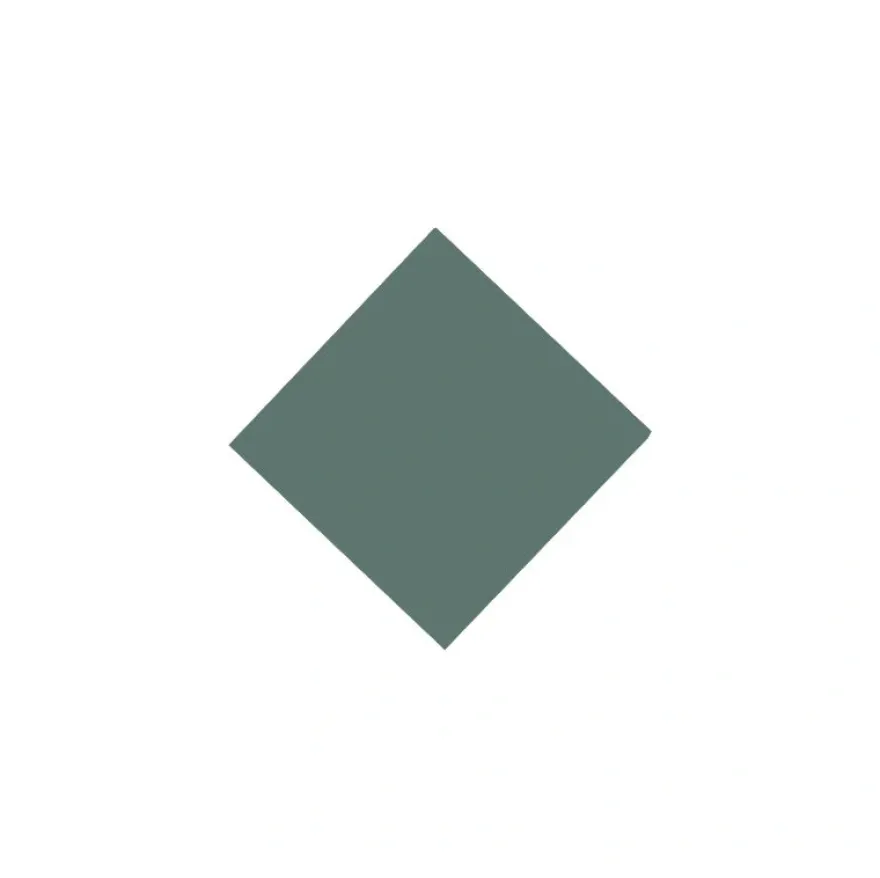 Klinker - Kvadrat 5 x 5 cm mörkgrön