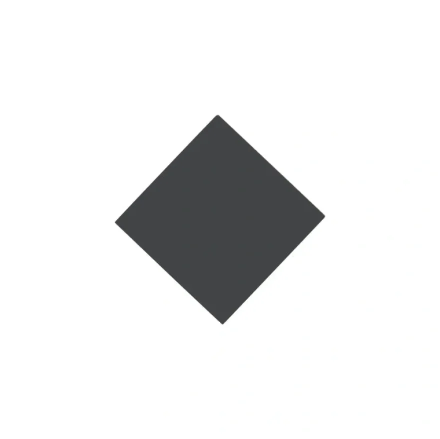 Klinker - Kvadrat 5 x 5 cm svart