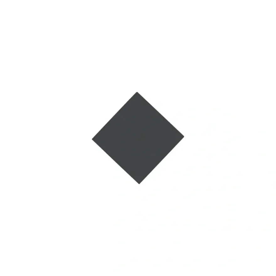 Klinker - Kvadrat 3,5 x 3,5 cm svart
