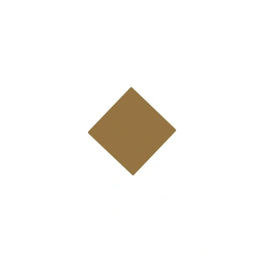 Klinker - Kvadrat 3,5 x 3,5 cm toffee
