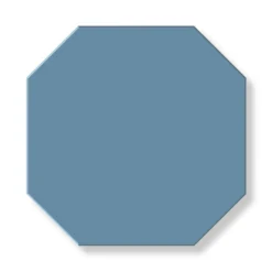 Klinker - Oktagon 15 x 15 cm blå