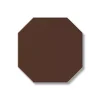 Klinker - Oktagon 10 x 10 cm chokladbrun