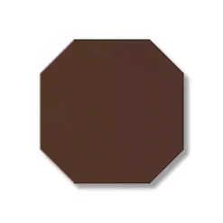 Klinker - Oktagon 10 x 10 cm chokladbrun