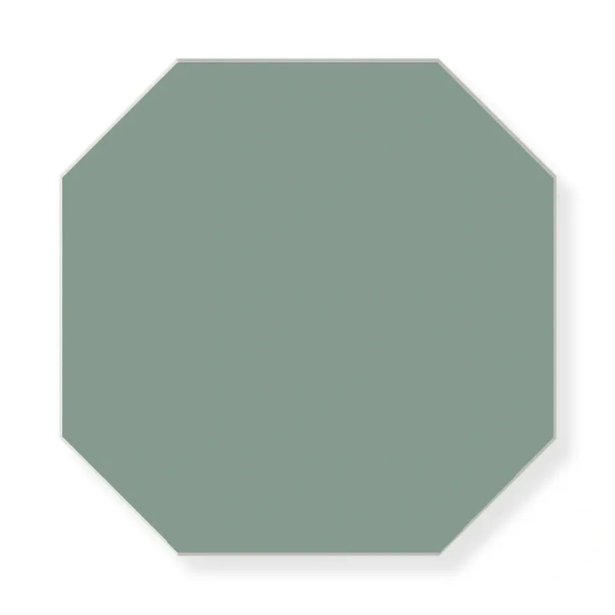 Klinker - Oktagon 15 x 15 cm grön