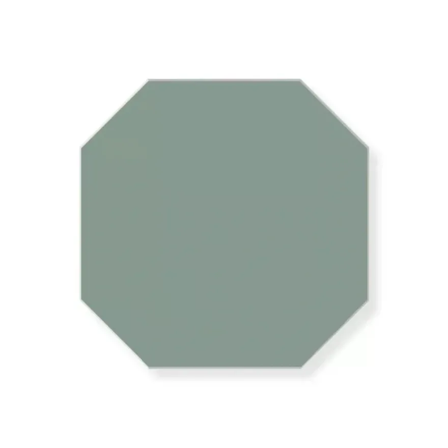 Klinker - Oktagon 10 x 10 cm grön
