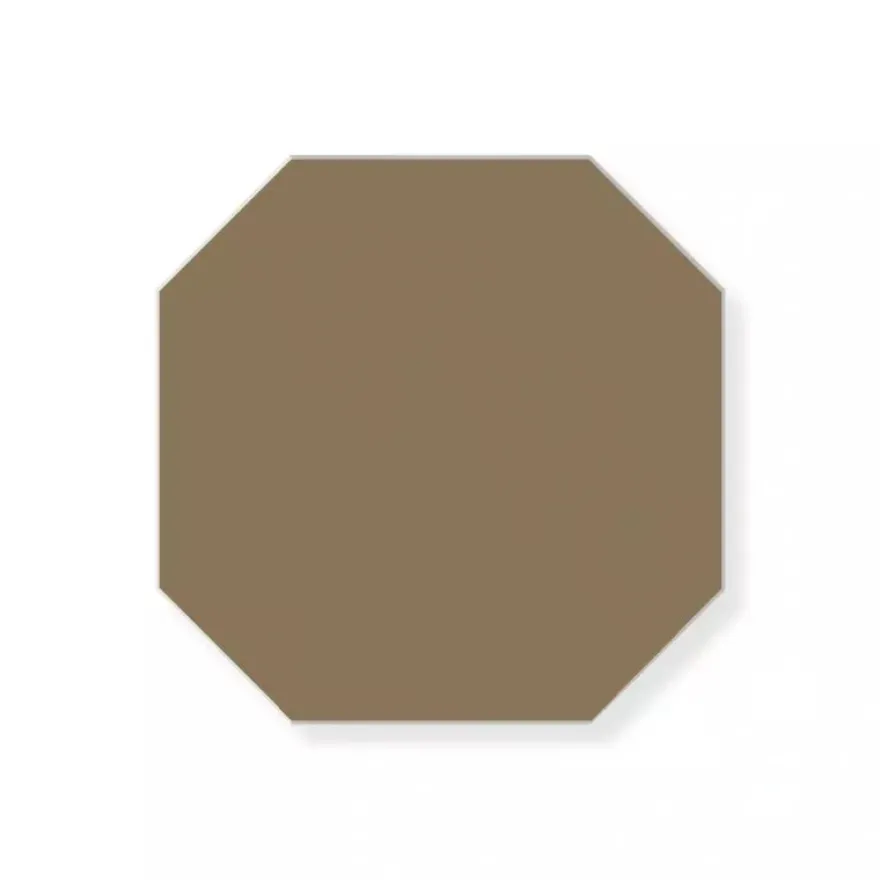 Klinker - Oktagon 10 x 10 cm kaffebrun