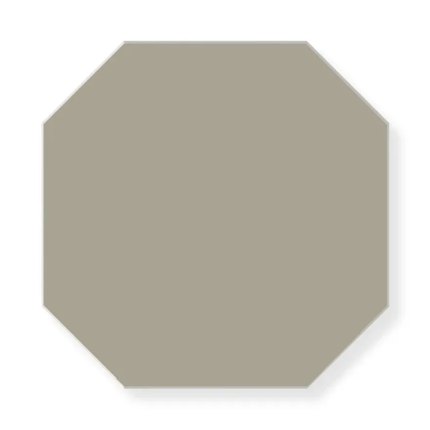 Klinker - Oktagon 15 x 15 cm ljusgrå