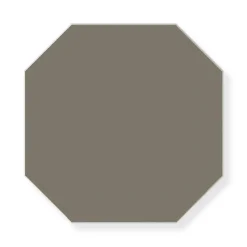 Klinker - Oktagon 15 x 15 cm mörkgrå