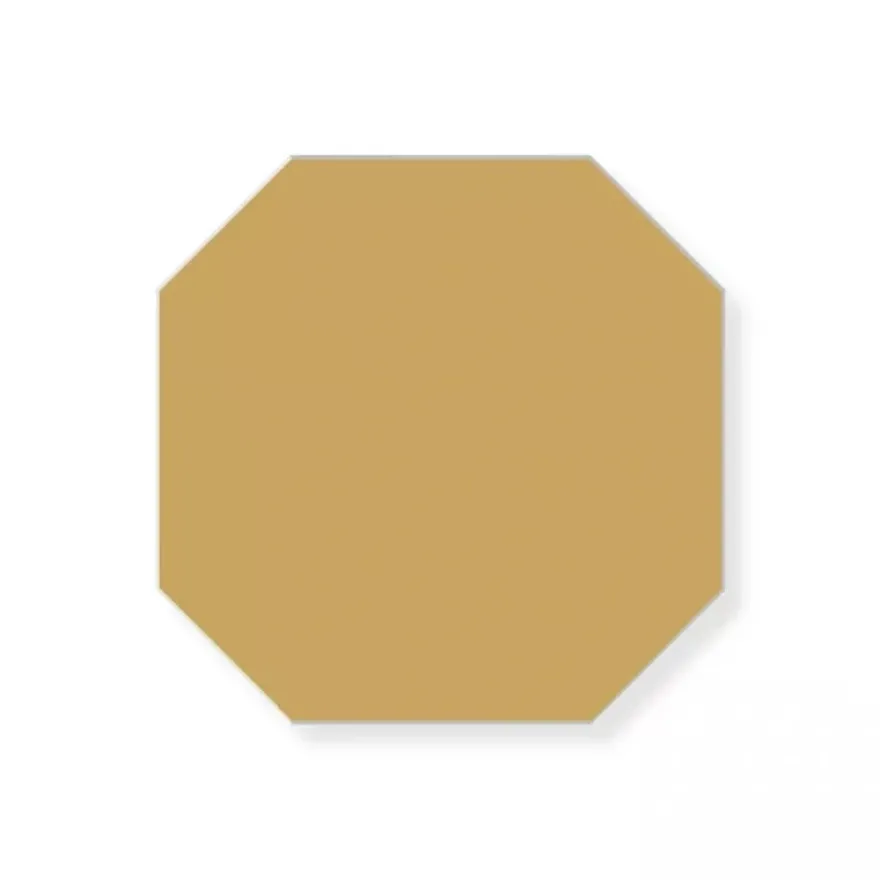 Klinker - Oktagon 10 x 10 cm ockragul