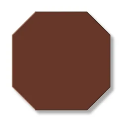 Klinker - Oktagon 15 x 15 cm röd