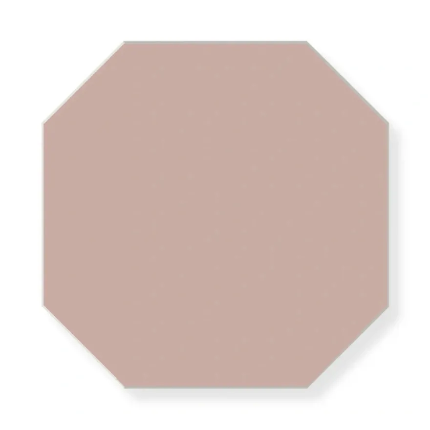 Klinker - Oktagon 15 x 15 cm rosa