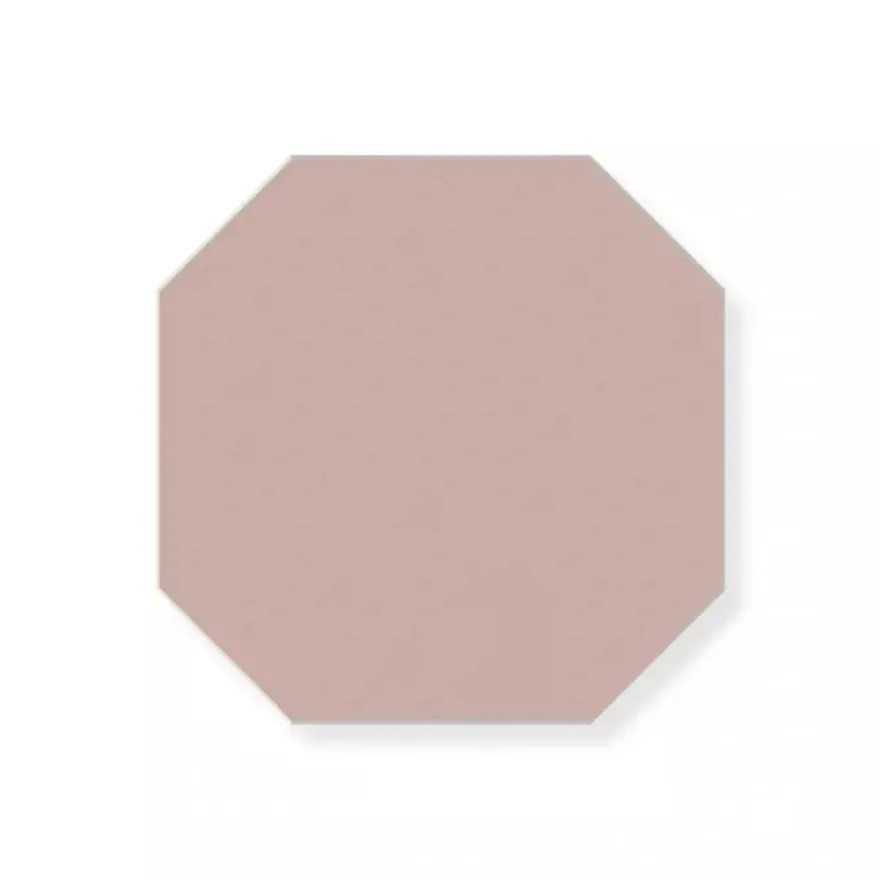 Klinker - Oktagon 10 x 10 cm rosa