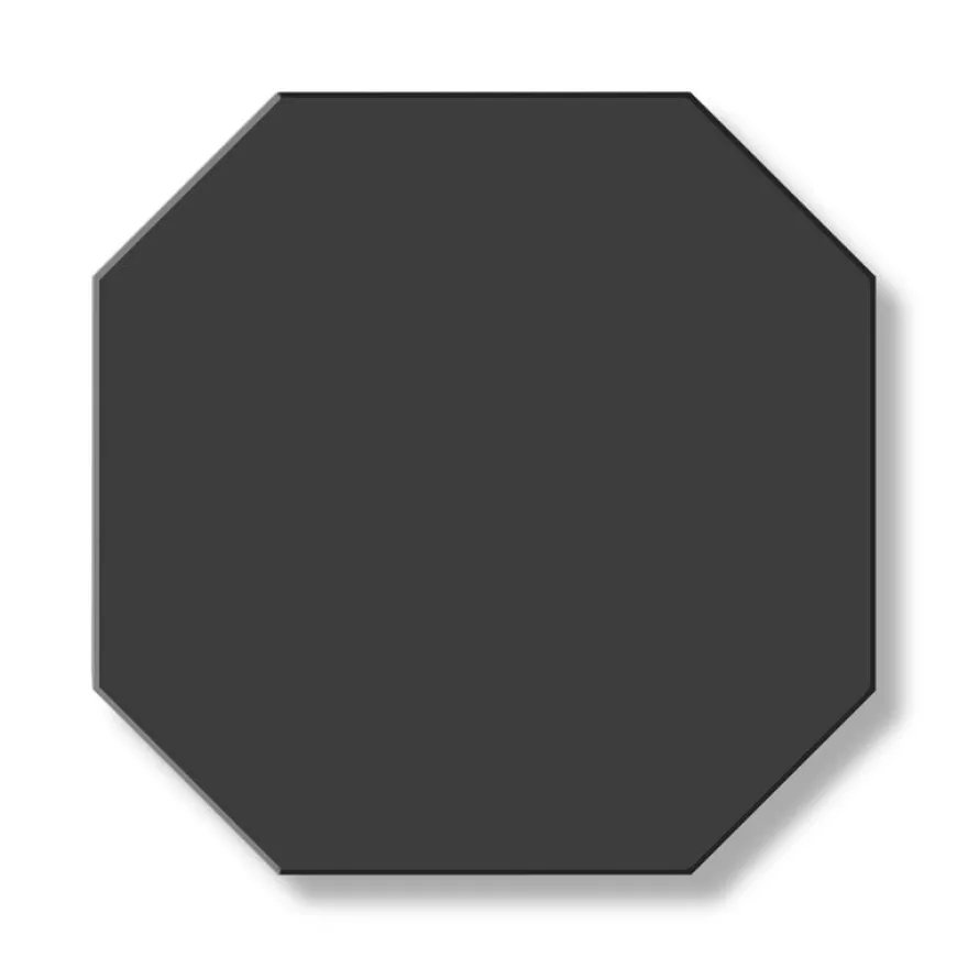 Klinker - Oktagon 15 x 15 cm svart
