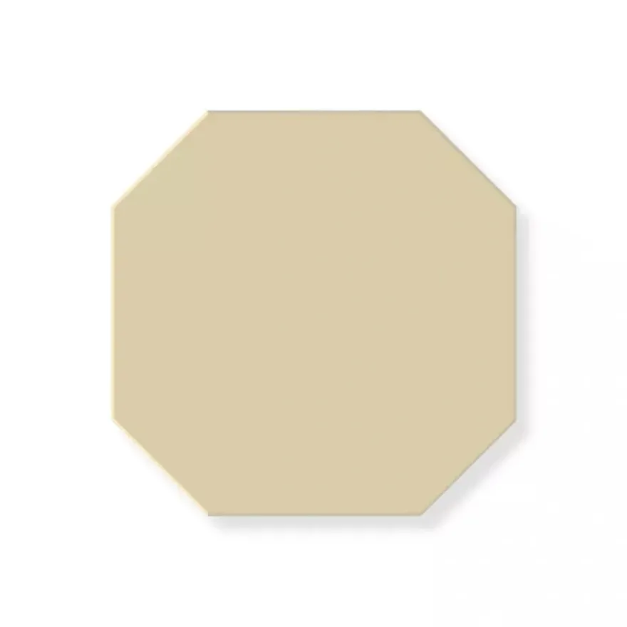 Klinker - Oktagon 10 x 10 cm vaniljgul