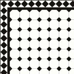 Klinker - Oktagon 10 x 10 cm vit