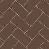 Klinker - Rektangel 10 x 20 cm chokladbrun
