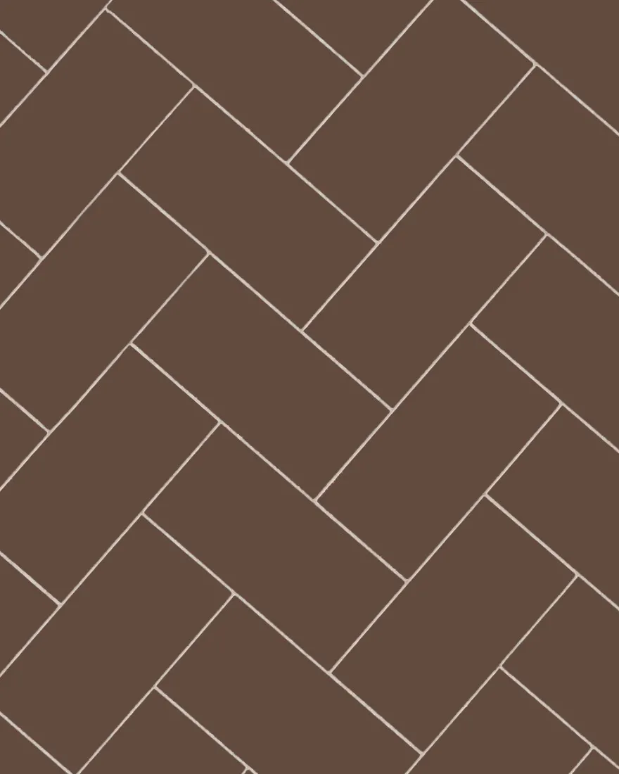 Klinker - Rektangel 10 x 20 cm chokladbrun