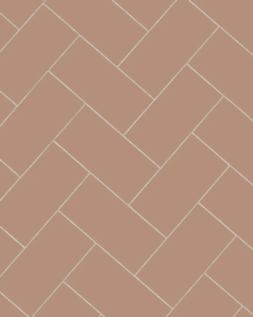 Klinker - Rektangel 10 x 20 cm gammelrosa