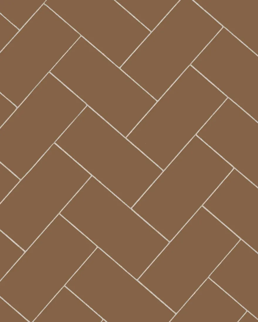Klinker - Rektangel 10 x 20 cm havana