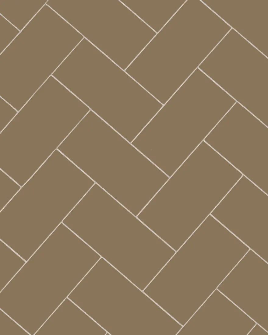 Klinker - Rektangel 10 x 20 cm kaffebrun