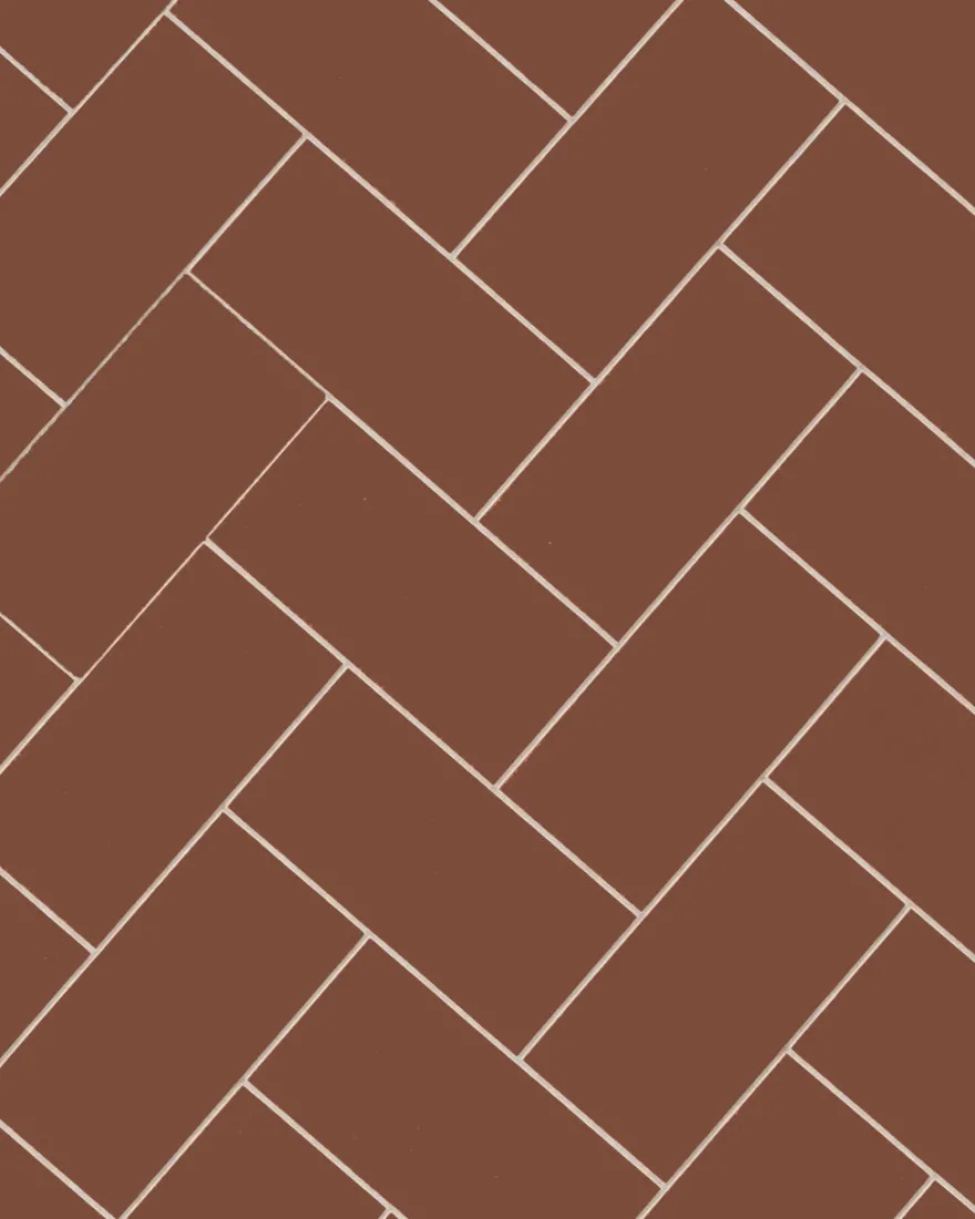 Klinker - Rektangel 10 x 20 cm röd