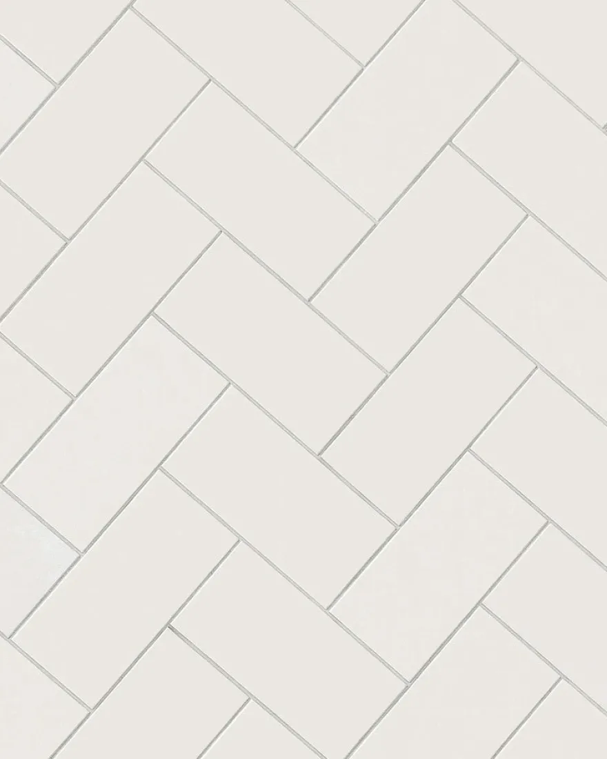 Klinker - Rektangel 10 x 20 cm vit