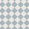 Klinker - Schackrutigt 10 x 10 cm gråblå/vit