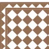 Klinker - Schackrutigt 15 x 15 cm kaffebrun/vit