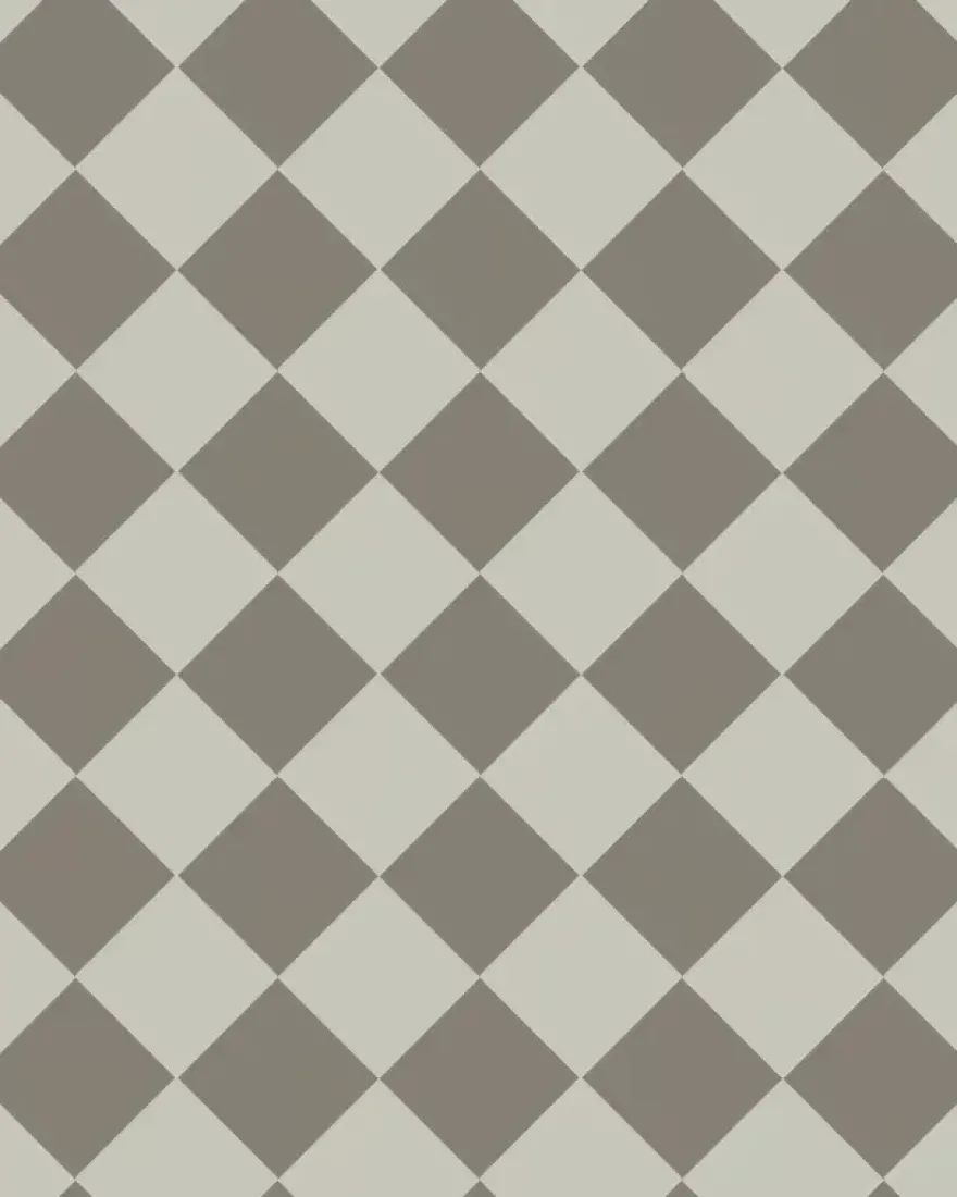 Klinker - Schackrutigt 10 x 10 cm pärlgrå/grå