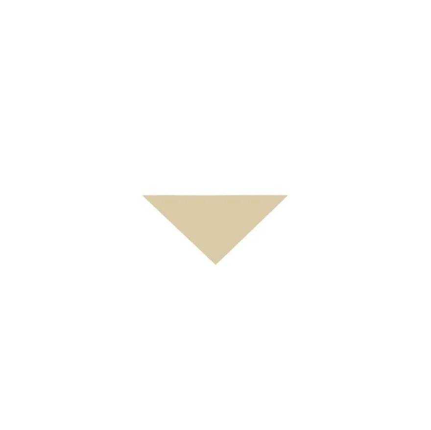 Klinker - Triangel 3,5/3,5/5 cm elfenben