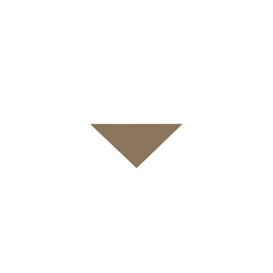 Klinker - Triangel 3,5/3,5/5 cm kaffebrun