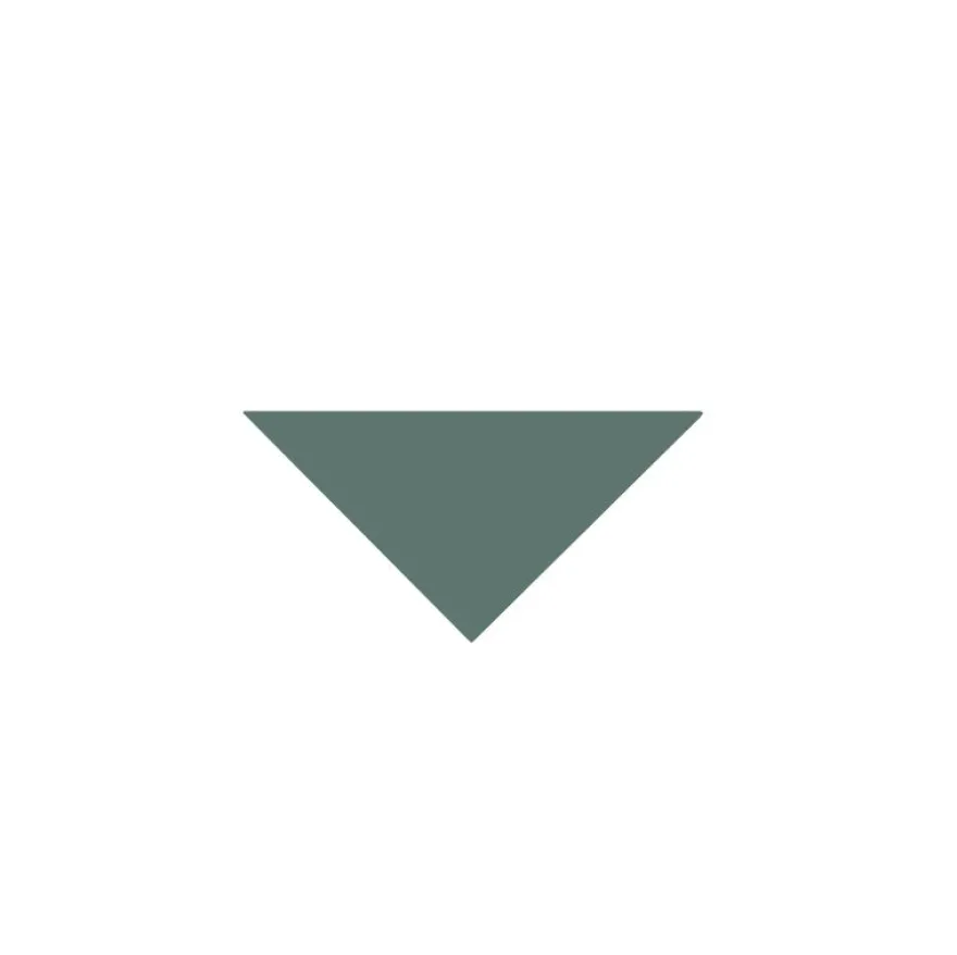 Klinker - Triangel 5/5/7 cm mörkgrön