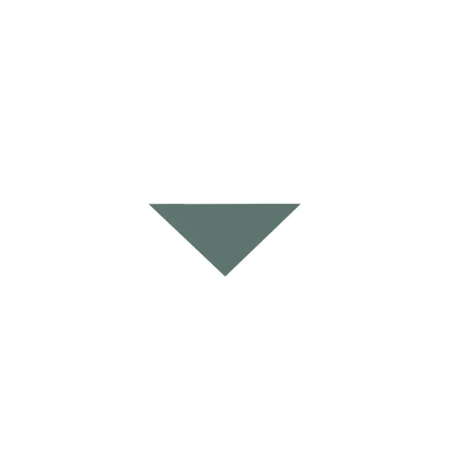 Klinker - Triangel 3,5/3,5/5 cm mörkgrön