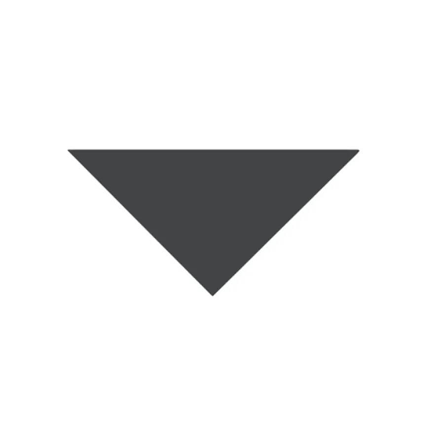 Klinker - Triangel 7/7/10 cm svart