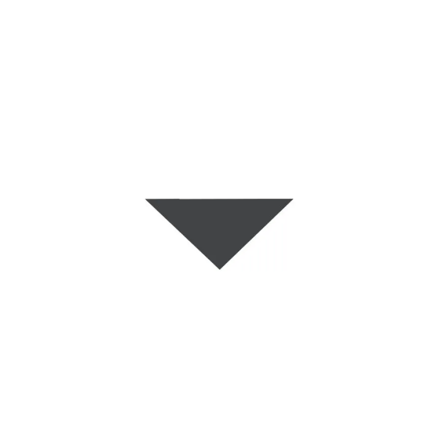 Klinker - Triangel 3,5/3,5/5 cm svart