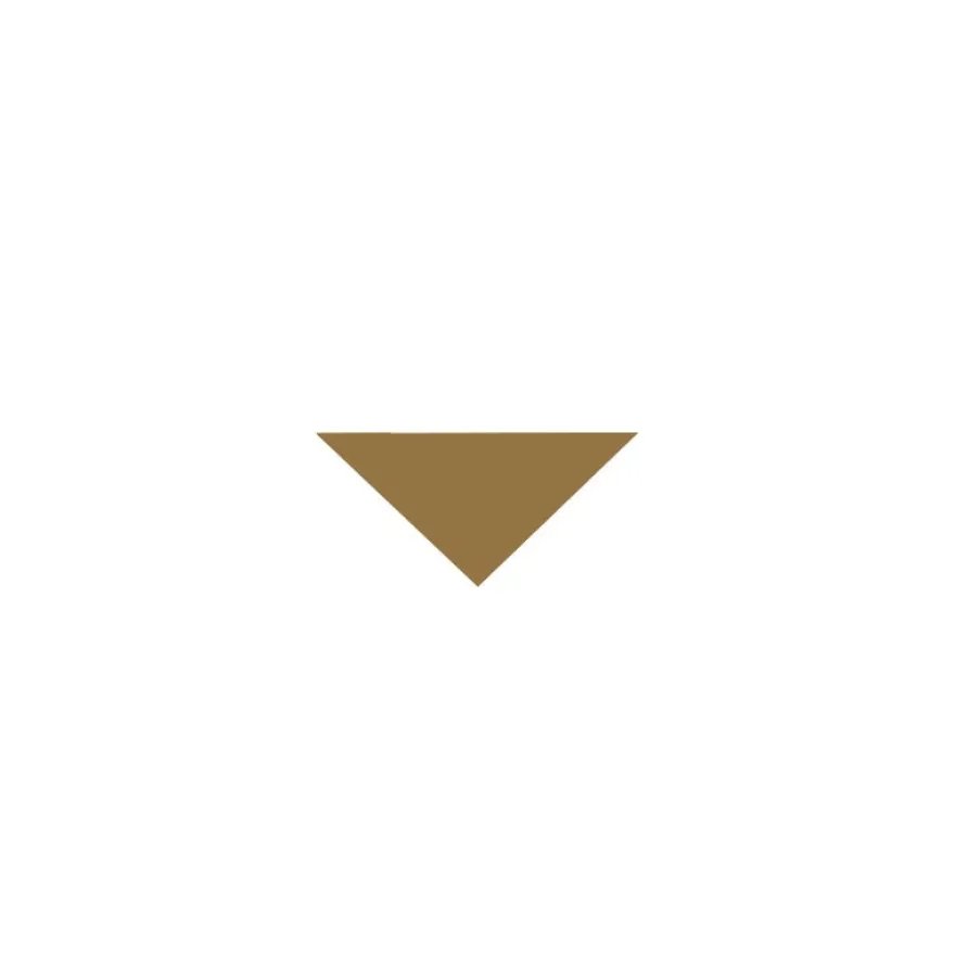 Klinker - Triangel 3,5/3,5/5 cm toffee