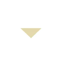 Klinker - Triangel 3,5/3,5/5 cm vaniljgul