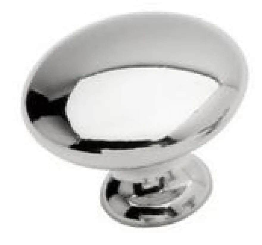 Knopp - Ålsten nickel rund 30 mm