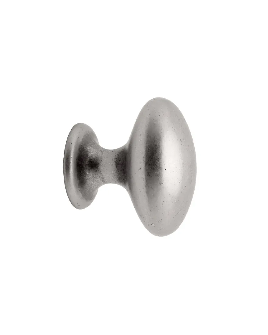 Knopp - Oval tenn 40 mm