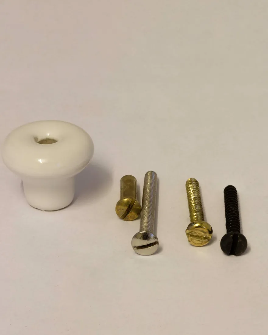 Knopp - Porslinsknopp liten 25x20 mm