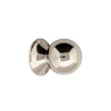 Knopp - Rund 33 mm förnicklad